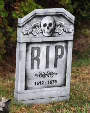 Photoreal Decoration Gravestone Skull 