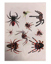 Realistic Spiders Sticker Tattoo 