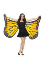 Huge butterfly wings yellow 