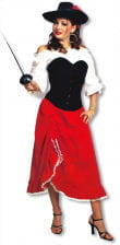 Red Velvet Skirt Esmeralda 