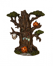 Scary LED Geisterbaum mit Kürbis & Totenkopf 22cm 