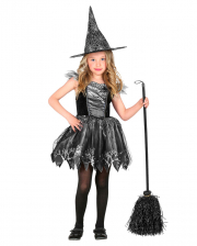 Shimmering Spider Witch Kids Costume 