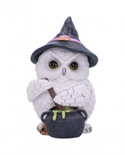 Snowy Owl With Witch Cauldron 