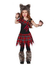 Schottisches Wolf Girl Kinderkostüm