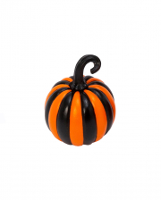 Black And Orange Striped Decorative Pumpkin 11cm 