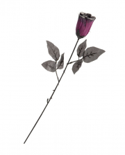 Violet Gothic Rose With Glitter 