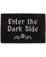 Schwarze "Enter The Dark Side" Fußmatte 60x40cm 