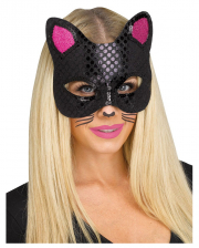 Black Cat Mask With Tattoos 