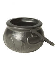 Witch's Cauldron With Flame Motif