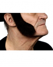 Black Sideburns Stick on Elvis Facial Hair Old England Fancy Dress Accessory 