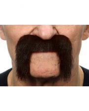 Adhesive biker mustache black-brown