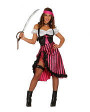 Sexy Piratin Kostüm pink 