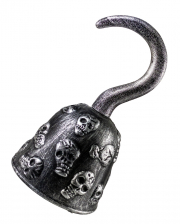 Silver Pirate Hand With Skull Decoration 