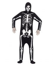 Skeleton Kostüm mit Kapuze 