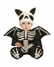 Skeleton Bat Baby Costume With Wings 