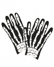 Skelett Handschuhe Kindergröße 