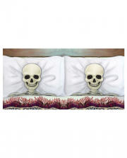 2 Skeleton Pillowcases 80x50cm 
