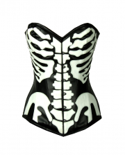 Skeleton Corset Made Of Imitation Leather