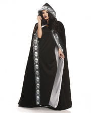 Skull Velvet Cape Black / Silver 