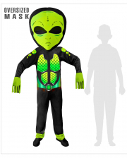 Space Alien Overall Child Costume 
