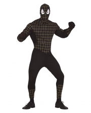 Spinnen Held Kostüm Schwarz 