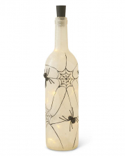 Cobweb Decorative Bottle With Light Effect 33cm 