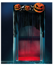 Spooky Halloween Kürbis Türvorhang 