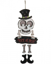 Spooky Skeleton Halloween Decoration Sign 