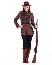 Steampunk Damenjacke braun 