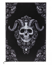 Skull Notebook With Demon Skull 