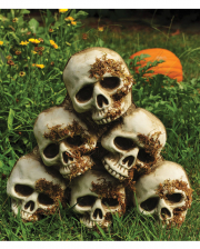 Totenschädel mit Figur Skull Gothic Kürbis Halloween Dekoration H19cm,  27,65 €
