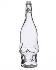 Totenkopf Wasserflasche mit Bügelverschluss 1L 