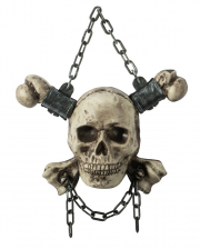 Skull With Bone As Hanging Decoration