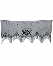 Triple Moon Gothic Scarf For Fireplace & Windowsill 