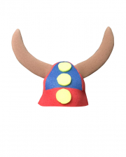 Vikinger Helm mit Zöpfen aus Schaumstoff 