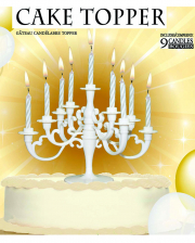 Weißer Kerzenständer für Kuchen & Torten 