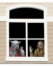 Werwolf und Skelett Fensterfolie 60cm
