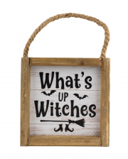 "What´s up Witches" Halloween Wandbild 15cm 