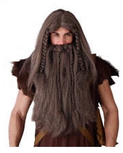 Viking Wig-beard Combination 