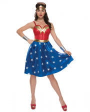 Wonder Woman Kostüm-Kleid 4-tlg. 