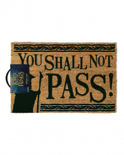 You Shall Not Pass Lord Of The Rings Doormat