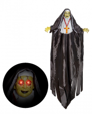 Zombie Nonne mit blinkenden Augen 137cm 
