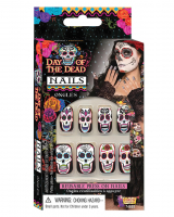 Dia De Los Muertos Haarreif Set - Halloween Kostüm Mit Tattoos & Schmuck