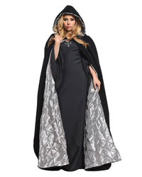 Hexen-Umhang Für Erwachsene – Sarah & Winifred Style, Samt-Robe Mit Kapuze Für Halloween & Cosplay