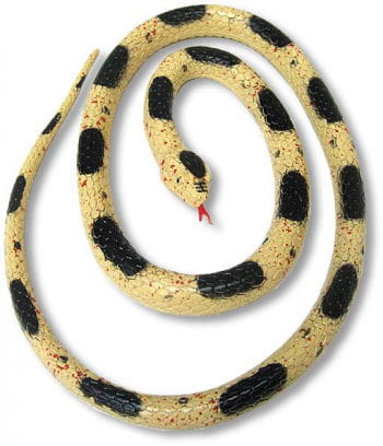 Gummi Schlange beige 90 cm | Horror-Shop.com