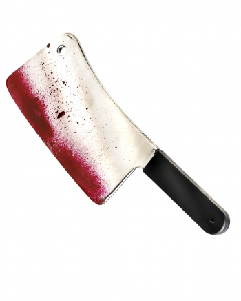 Bloody Meat Cleaver costume accessories | horror-shop.com