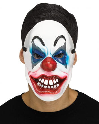 Crazy Clown Half Mask for Halloween | horror-shop.com