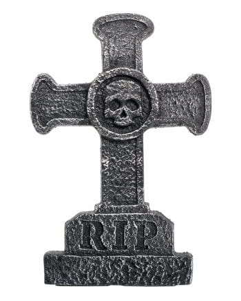 Grave stone cross with skull | Realistic Halloween Decoration | horror ...