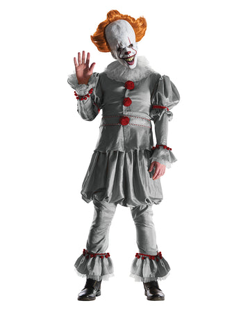 Horror Clown Maske Pennywise – Mit Perücke, Realistisch, Für Halloween & Cosplay