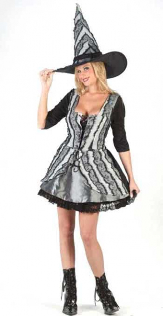 Gothic Rose Witch Costume. ML 